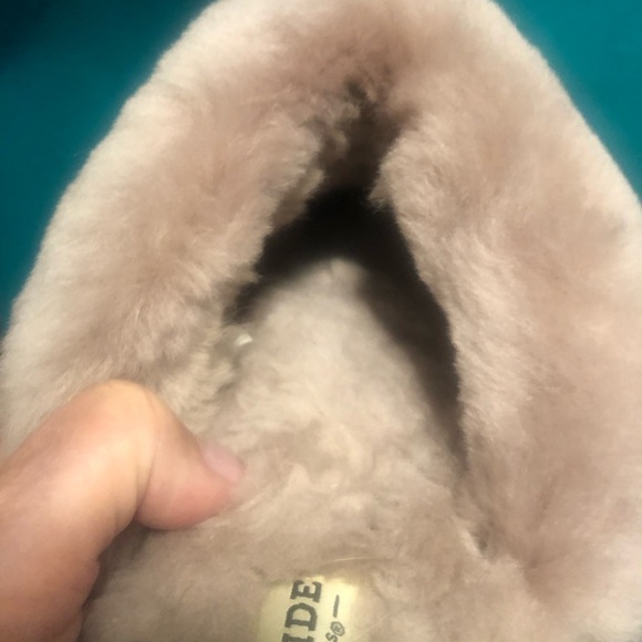 Dearfoam Fireside Open-back Shearling Slippers Sz 9 - Picture 10 of 10